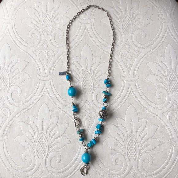 LIKE NEW Carolina Cruz statement turquoise necklac - Picture 4 of 9